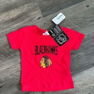 NEW WITH TAGS BABY NHL BLACKHAWKS SHIRT SIZE 6 MOS